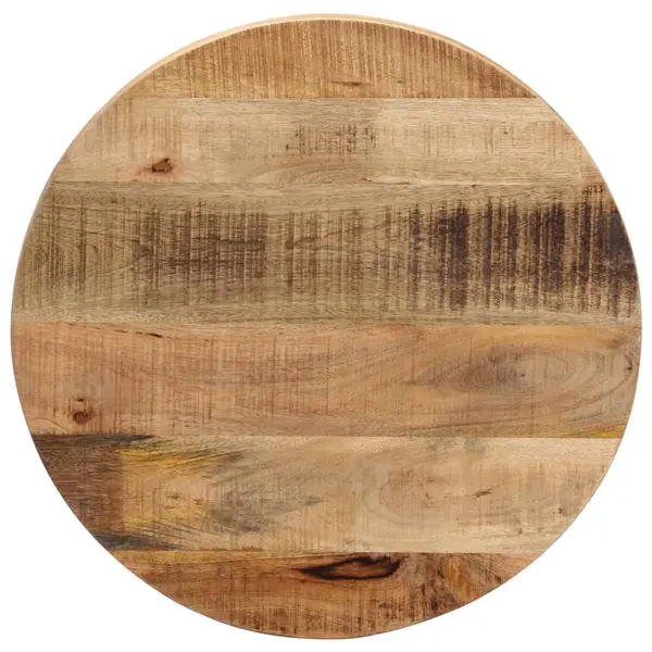 Gossi blat de masa rotund, Ø 40x3,8 cm, lemn masiv de mango brut