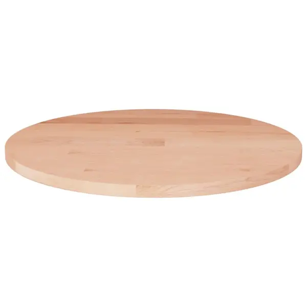Gossi blat de masa rotund, Ø50x1,5 cm, lemn masiv stejar netratat