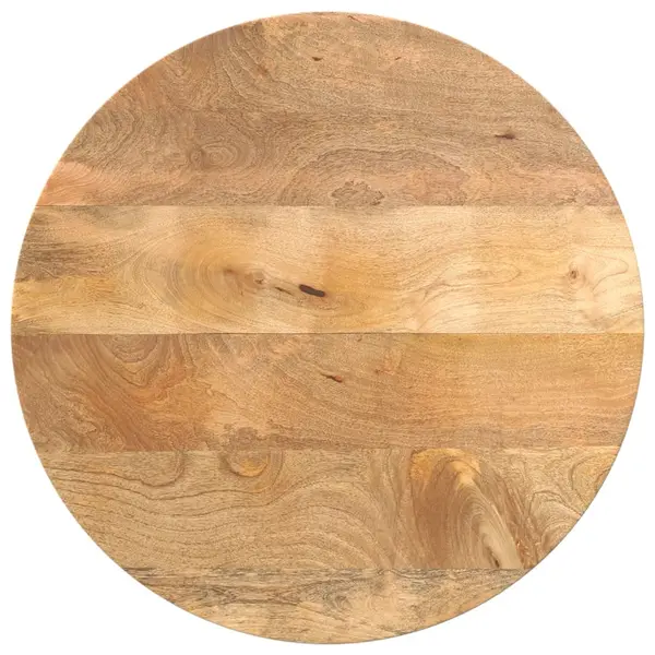 Gossi blat de masa rotund, Ø 50x3,8 cm, lemn masiv de mango brut