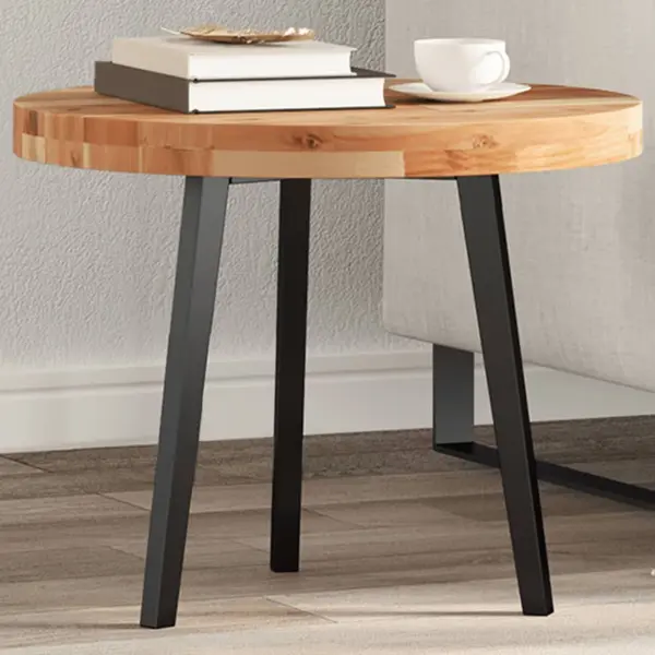 Gossi blat de masa rotund, Ø50x4 cm, lemn masiv de acacia