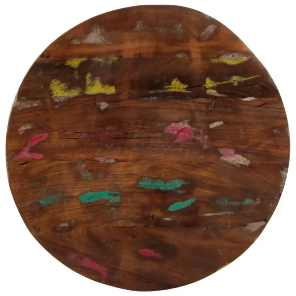 Gossi blat de masa rotund, Ø 60x2,5 cm, lemn masiv reciclat