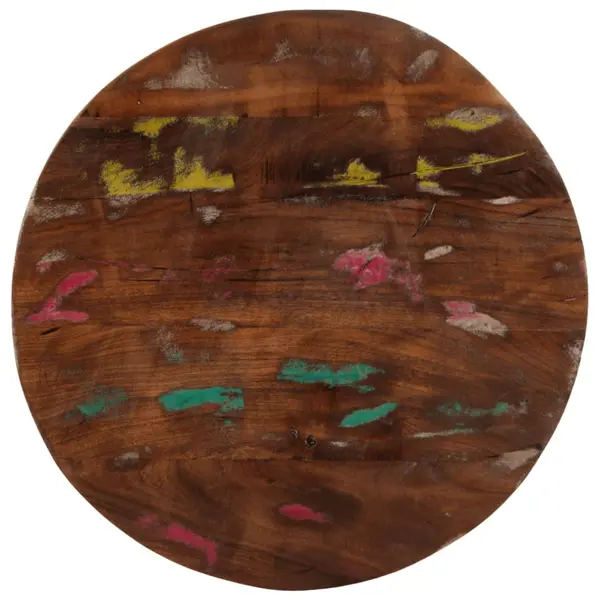 Gossi blat de masa rotund, Ø 60x3,8 cm, lemn masiv reciclat