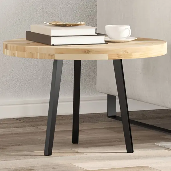 Gossi blat de masa rotund, Ø60x4 cm, lemn masiv de acacia