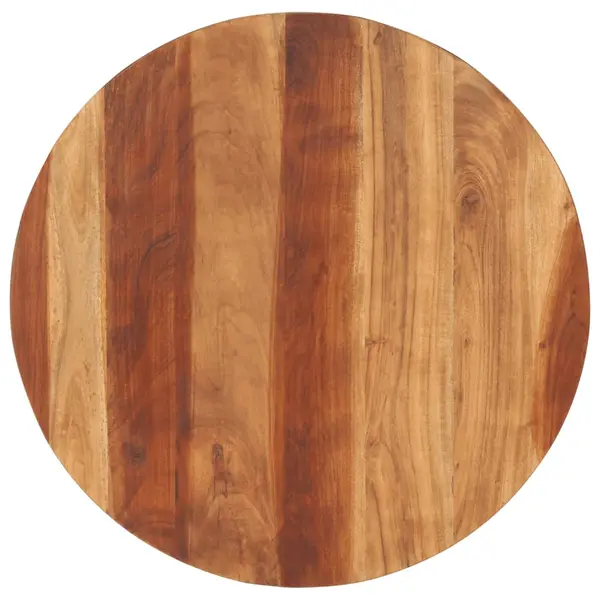 Gossi blat de masa rotund, 70 cm, 15-16 mm, lemn masiv de acacia