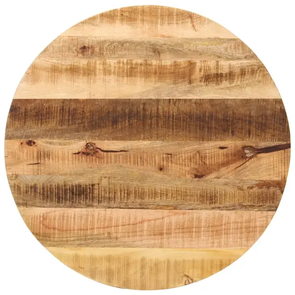 Gossi blat de masa rotund, Ø 70x1,5 cm, lemn masiv de mango brut