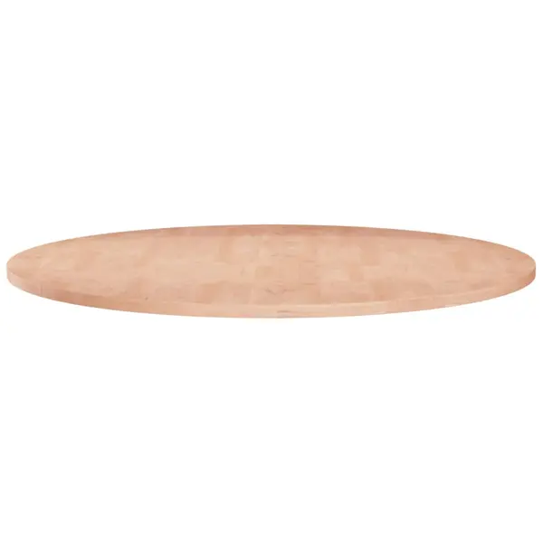 Gossi blat de masa rotund, Ø70x1,5 cm, lemn masiv stejar netratat