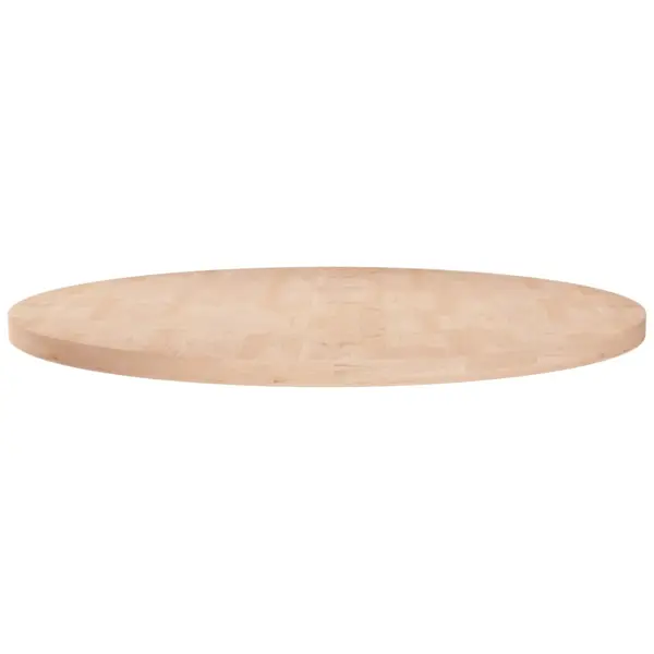 Gossi blat de masa rotund, Ø70x2,5 cm, lemn masiv stejar netratat