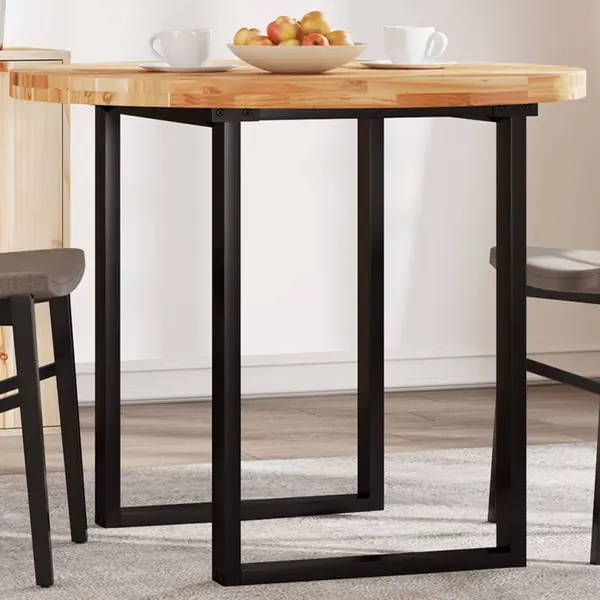 Gossi blat de masa rotund, Ø90x4 cm, lemn masiv de acacia