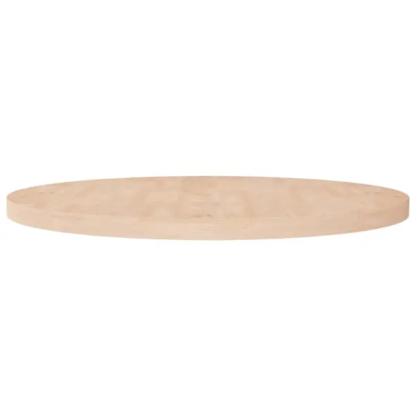 Gossi blat de masa rotund, Ø90x4 cm, lemn masiv stejar netratat