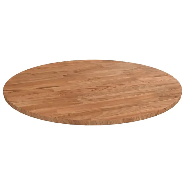 Gossi blat de masa rotund maro deschis Ø40x1,5 cm lemn stejar tratat
