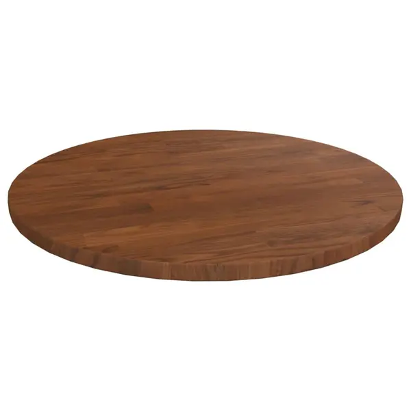 Gossi blat de masa rotund maro inchis Ø40x1,5 cm lemn stejar tratat