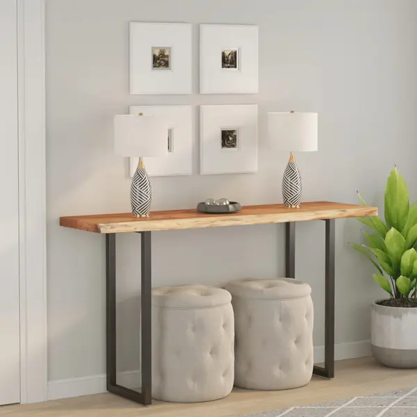 Gossi blat masa 120x40x2,5 cm dreptunghiular lemn acacia margine vie