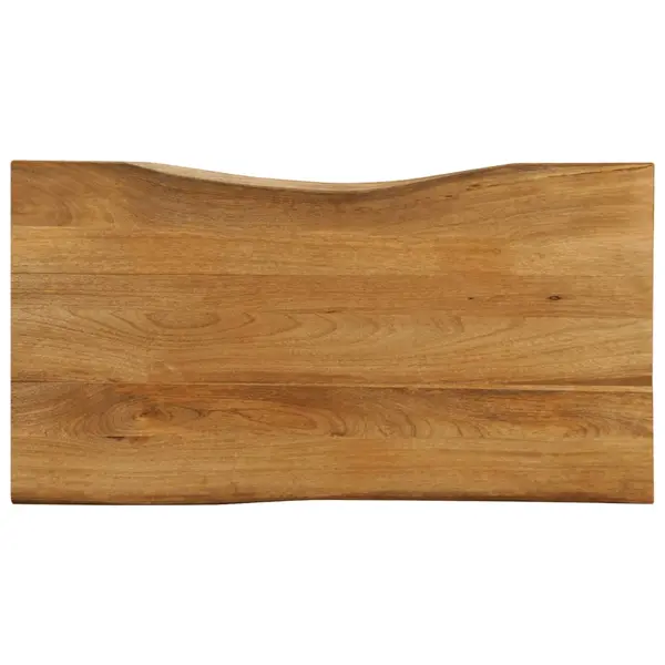 Gossi blat masa cu margini naturale, 120x60x2,5 cm, lemn masiv mango