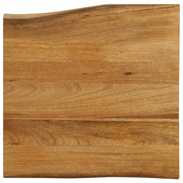 Gossi blat masa cu margini naturale, 60x60x2,5 cm, lemn masiv mango