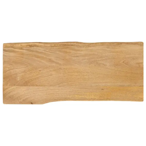 Gossi blat masa cu margini naturale, 90x40x2,5 cm, lemn masiv mango