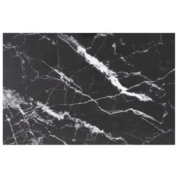 Gossi blat masa negru 100x62 cm 8mm sticla securizata design marmura