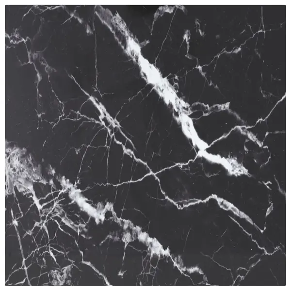 Gossi blat masa negru 60x60cm 6mm sticla securizata design de marmura