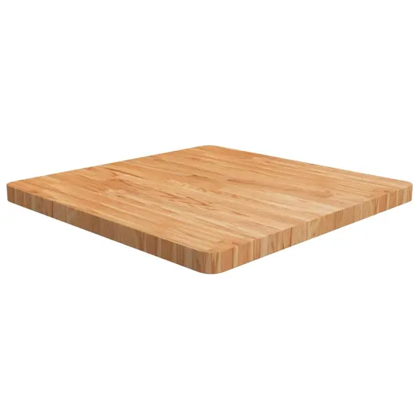 Gossi blat masa patrat maro deschis 70x70x4 cm lemn stejar tratat