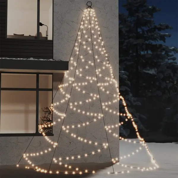 Gossi brad de perete carlig metalic alb cald 720 led 5 int/exterior