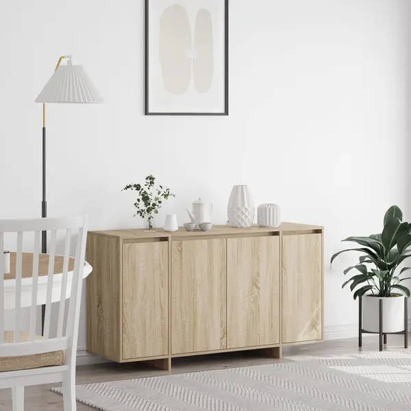 Gossi bufet din stejar stejar sonoma lemn prelucrat 135 x 41 x 75 cm