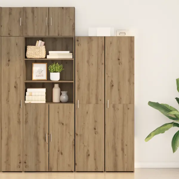 Gossi bufet stejar 40x42.5x185 cm lemn prelucrat