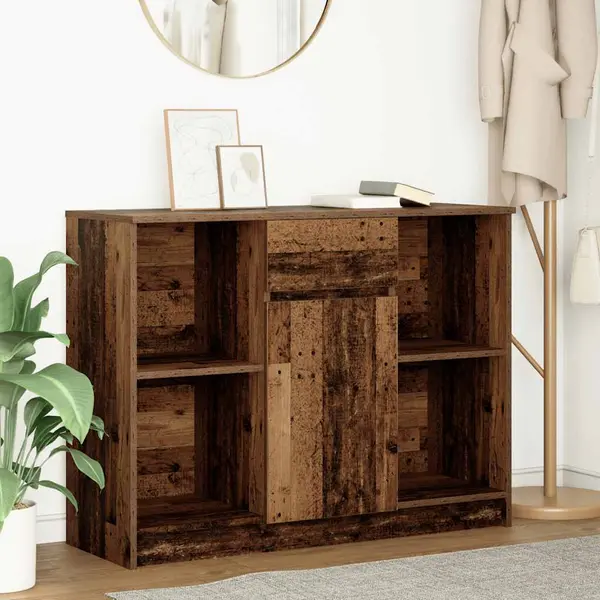 Gossi bufeta cu sertar lemn vechi 101x35x76 cm lemn prelucrat