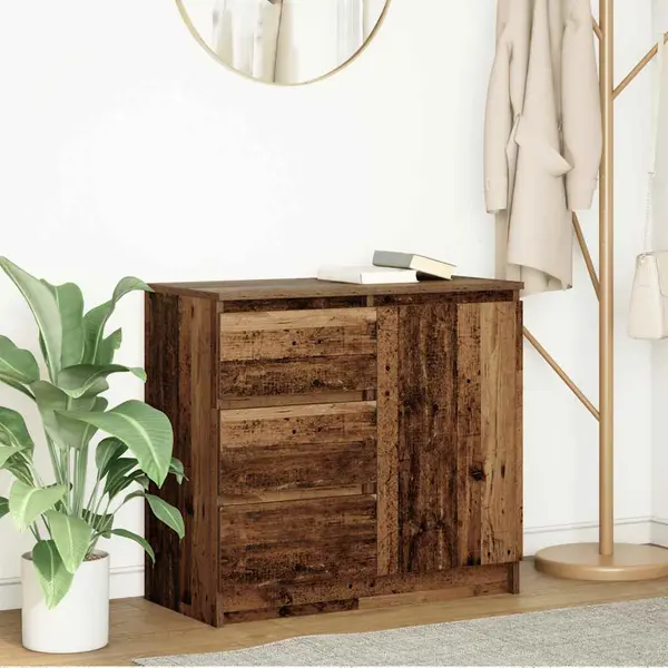 Gossi bufeta cu sertar lemn vechi 71x35x65 cm lemn prelucrat