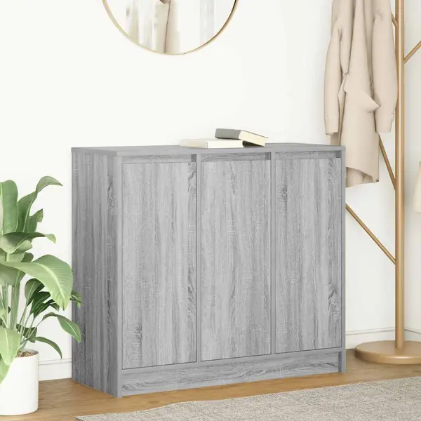 Gossi bufeta gri sonoma 85x34x76 cm lemn prelucrat