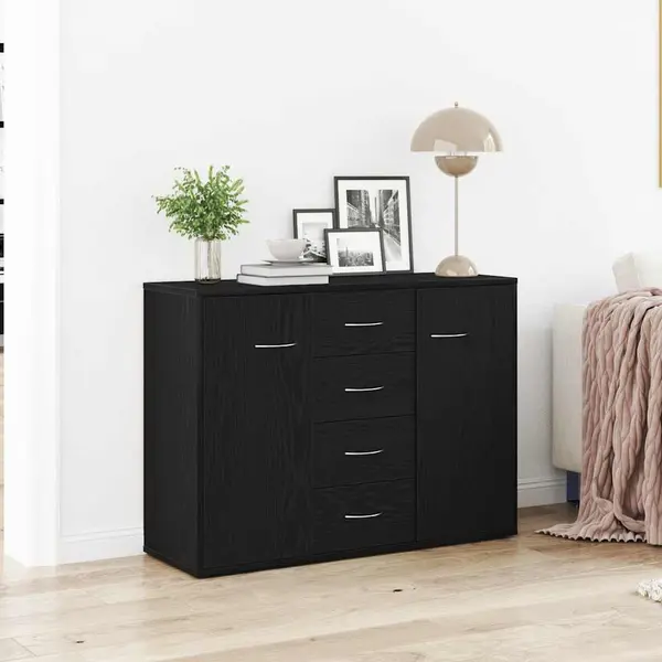 Gossi bufeta, stejar negru, 88x30x64 cm, lemn prelucrat