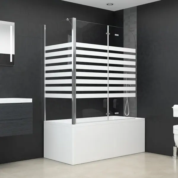 Gossi cabina de baie, 120x68x130 cm, benzi din sticla securizata