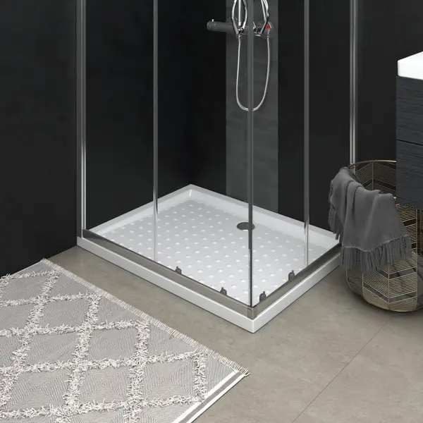 Gossi cadita de dus cu puncte, alb, 90x70x4 cm, abs
