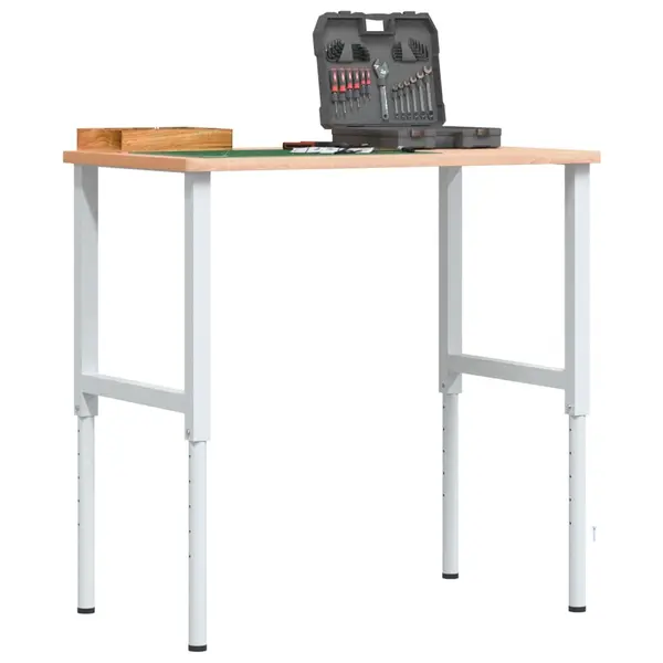 Gossi cadre banc lucru reglabile, 2 buc., gri, 55x(69-95,5) cm, metal
