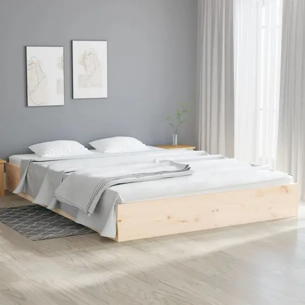 Gossi cadru de pat, 120x200 cm, lemn masiv