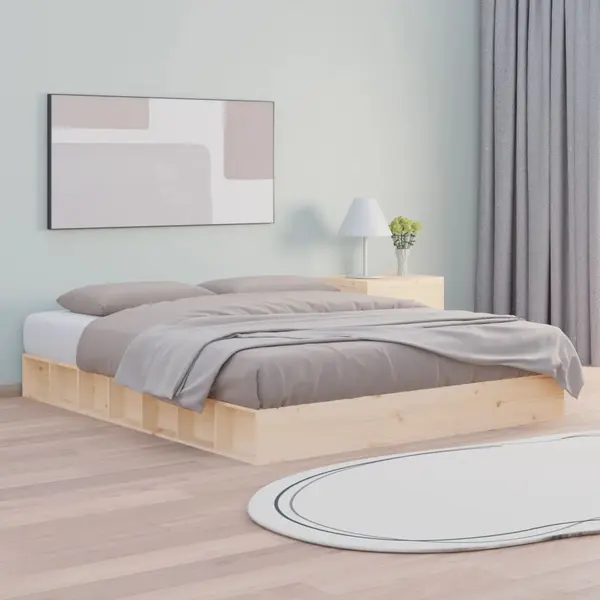Gossi cadru de pat, 120x200 cm, lemn masiv