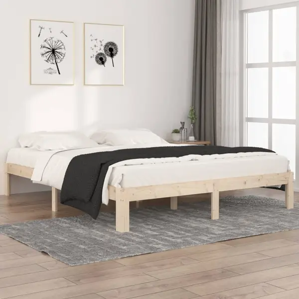 Gossi cadru de pat, 160x200 cm, lemn masiv de pin