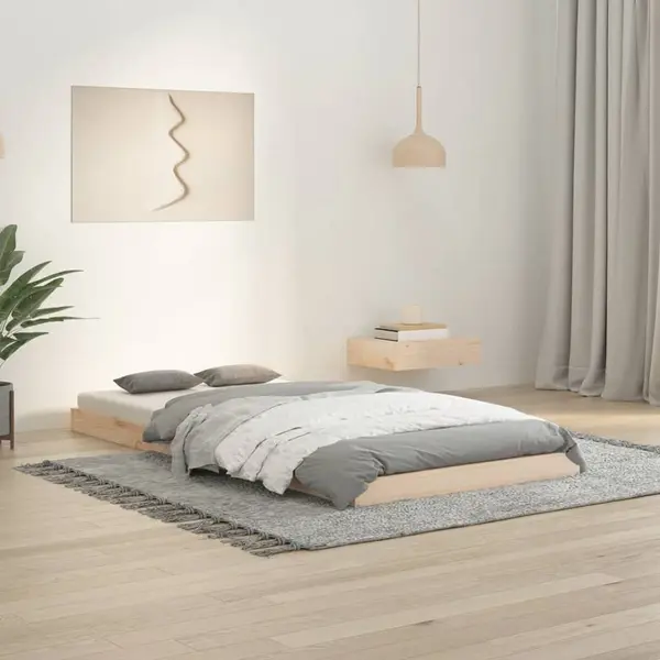 Gossi cadru de pat, 90x190 cm, single, lemn masiv de pin