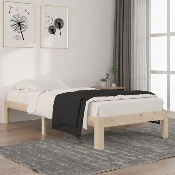Gossi cadru de pat, 90x200 cm, lemn masiv de pin