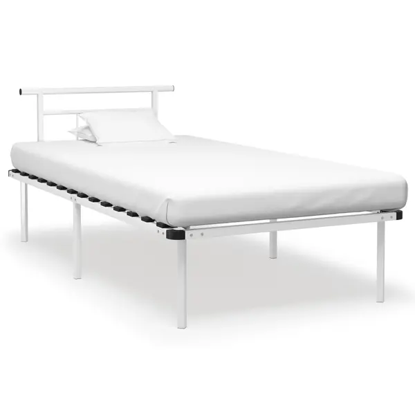Gossi cadru de pat, alb, 100 x 200 cm, metal