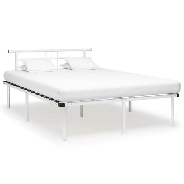 Gossi cadru de pat, alb, 140 x 200 cm, metal