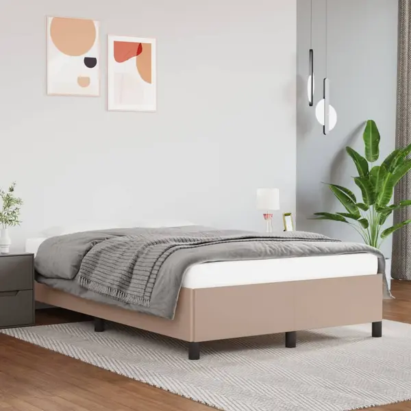 Gossi cadru de pat, cappuccino, 120x200 cm, piele ecologica