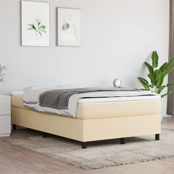 Gossi cadru de pat, crem, 120x200 cm, material textil