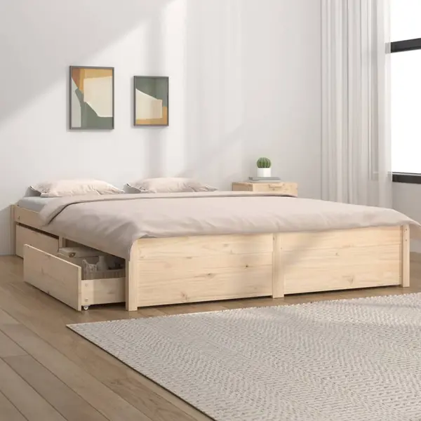 Gossi cadru de pat cu sertare king size, 150x200 cm
