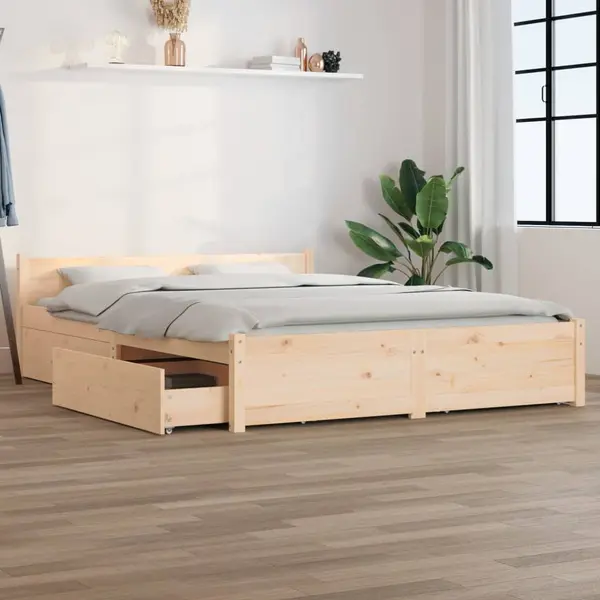 Gossi cadru de pat cu sertare king size, 150x200 cm