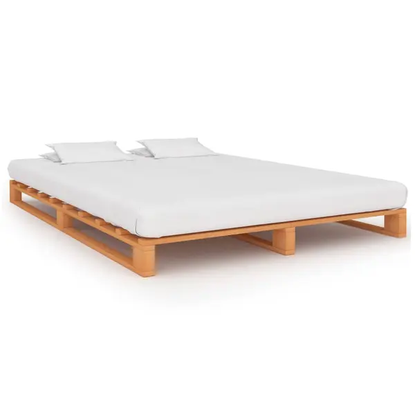Gossi cadru de pat din paleti, maro,180x200 cm, lemn masiv pin