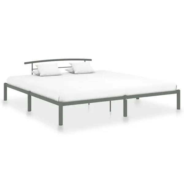 Gossi cadru de pat, gri, 200 x 200 cm, metal
