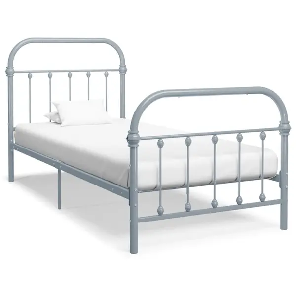 Gossi cadru de pat, gri, 90 x 200 cm, metal