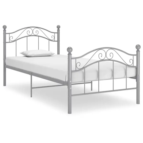 Gossi cadru de pat, gri, 90 x 200 cm, metal