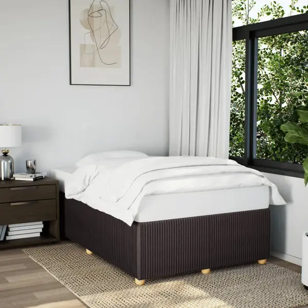 Gossi cadru de pat, maro inchis, 120x200 cm, material textil