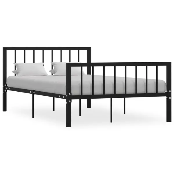 Gossi cadru de pat, negru, 120 x 200 cm, metal