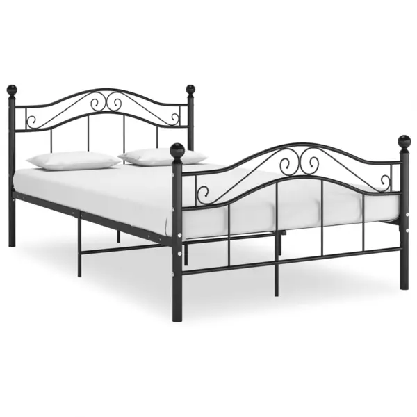 Gossi cadru de pat, negru, 120x200 cm, metal